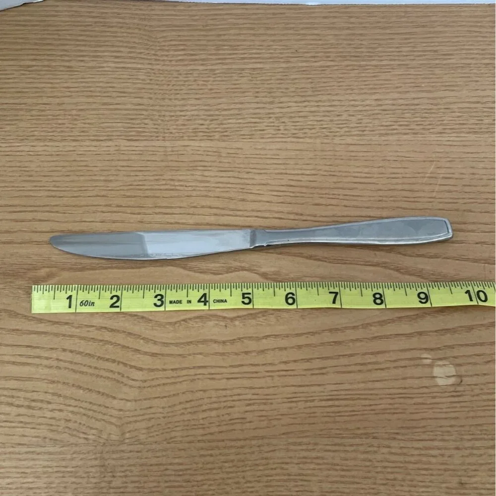 Vtg Oneida Satin Bristol Everdale Salad Dessert Fork Dinner Knife Flatware Set